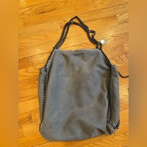 Stella McCartney Falabella Bag w Silver Hardware - Gray with Silver Chain